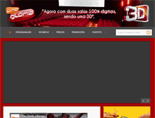 Tablet Screenshot of cinegloria.com.br